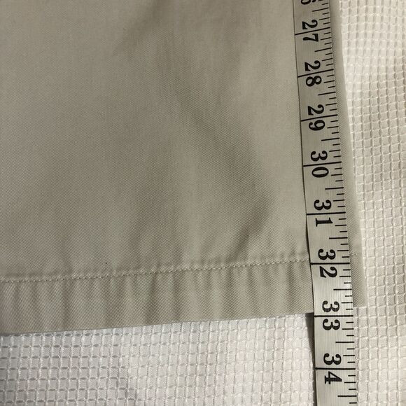 Lands End White Mid-Rise Straight Leg Chino Summer Pants w/Pockets Size 10 - Picture 8 of 15